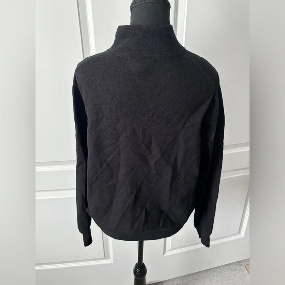 Tahari | 100% Extra Fine Marino Wool Half Zip Sweater | Size L - Picture 7 of 8